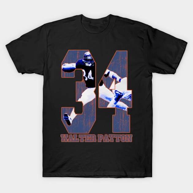 Walter Payton Chicago Game T-Shirt by binchudala